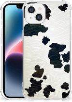 Smartphonehoesje met naam Geschikt voor Apple iPhone 14 Plus GSM Hoesje met doorzichtige rand Koeienvlekken