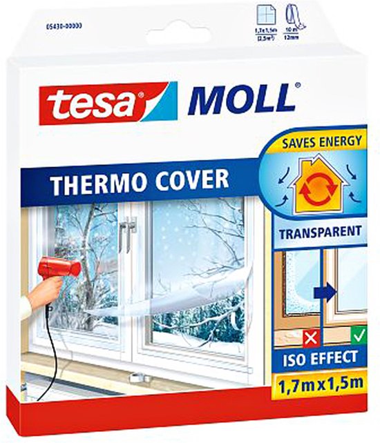 Tesa - Thermo Cover Isolatiefolie  - 1.7m x 1.5m - Tesa