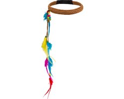 Boland - Accessoires - Hippie Hoofdband met Gekleurde Veren