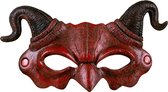 Boland - Foam halfmasker Demoon - Volwassenen - Duivel - Halloween accessoire - Horror - Duivel