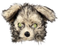 Boland - Pluchen masker Wolf - Volwassenen - Weerwolf - Halloween - Horror