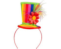 Boland - Diadeem Blossom Multi - Één maat - Volwassenen - Vrouwen - Clown - Circus