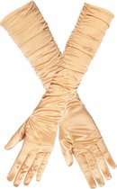 Boland - Handschoenen elleboog Hollywood goud Goud - Volwassenen - Vrouwen - Showgirl - Glitter and Glamour