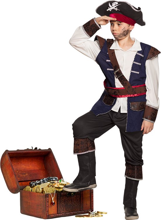 Boland - Kostuum Piraat Vince (7-9 jr) - Kinderen - Piraat - Piraten