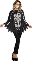 Boland - Poncho Skelet (one size) - Volwassenen - Skelet - Halloween verkleedkleding - Day of the dead - Skull