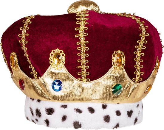 Boland - Hoed Majesteit - 58 - Volwassenen - Unisex - Prinsen en Prinsessen- Middeleeuwen