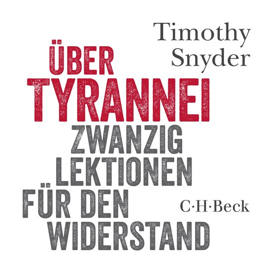 Über Tyrannei - cover