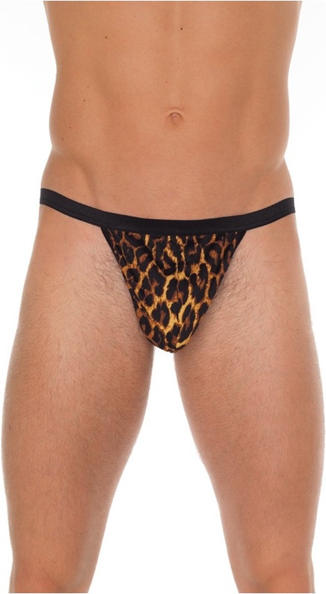 Amorable - Mannen String - Luipaardprint Met Rits - Sexy Mannen Ondergoed - Erotisch