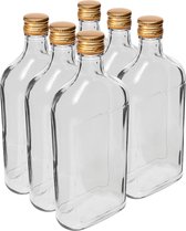 Puurmaken Glazen flessen - Drupke 500 ml 6 stuks