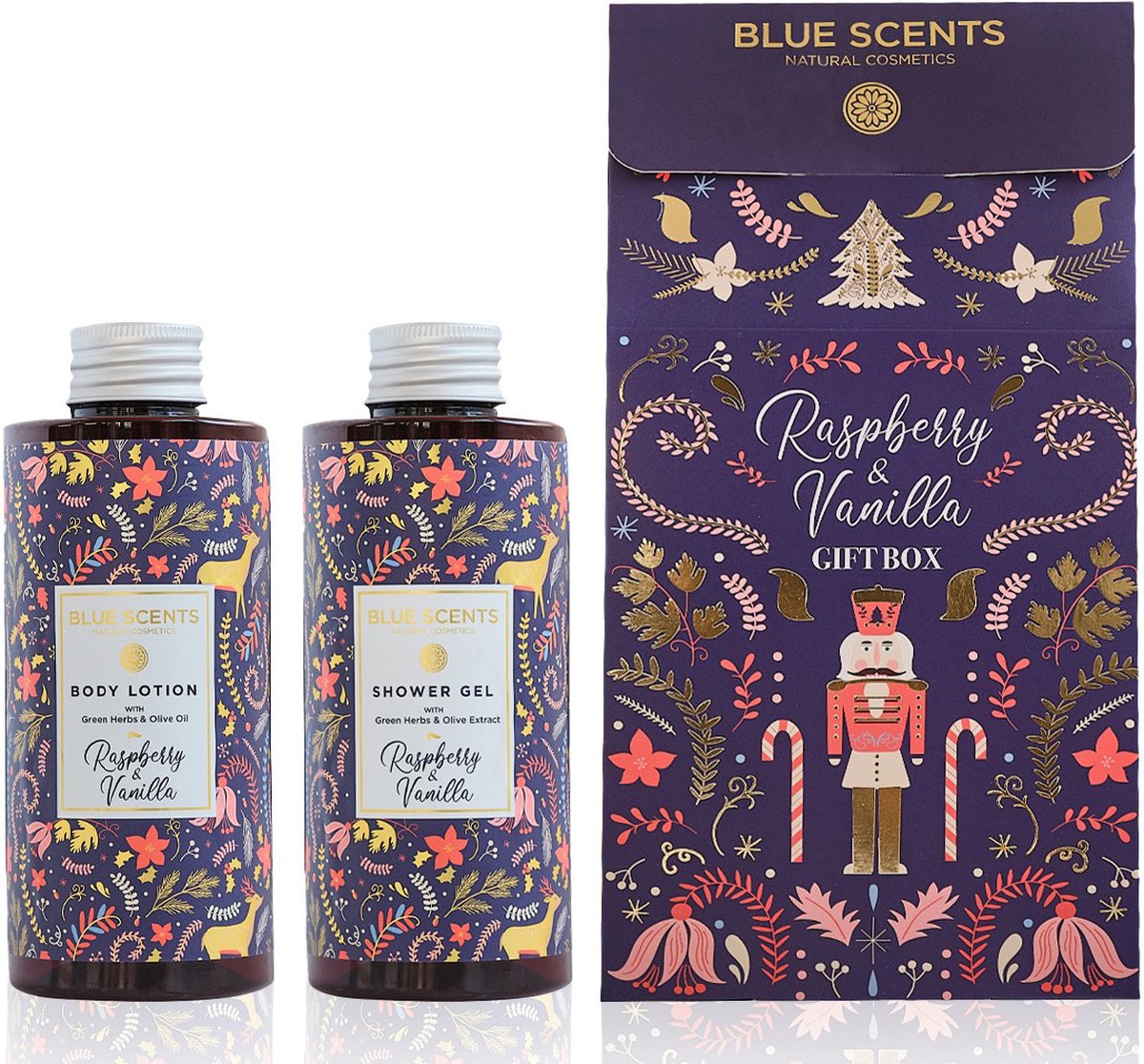 Blue Scents Raspberry & Vanilla Christmas Gift Set