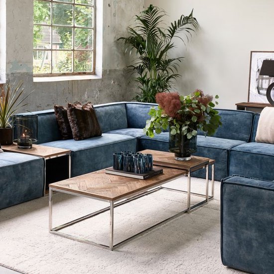 De Bunzlau Castle Winkel - GLV2 Blauwe glazen kandelaar vaas
