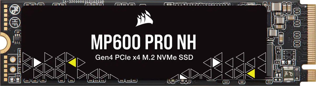 Corsair MP600PRO NH PCIe 4.0 NVMe M.2 SSD, 1 TB CSSD-F1000GBMP600PNH, PCIe Gen 4.0 x4, NVMe 1.4, M.2 2280