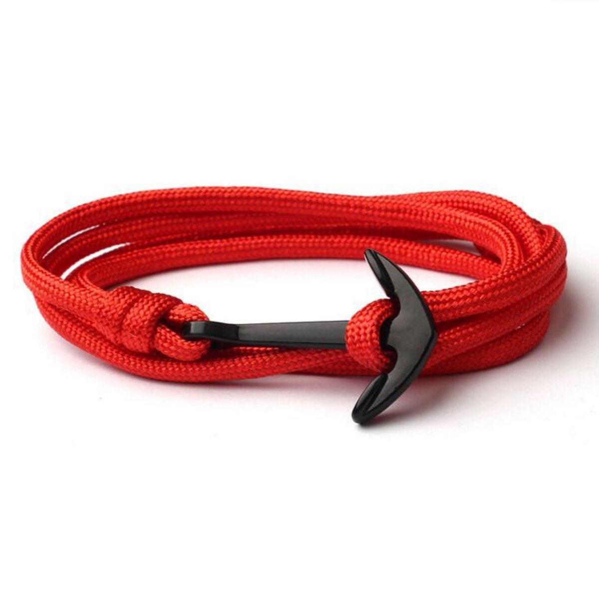 Kungu - Rood - Wikkel Verstelbaar - Luxe rope armband voor heren en dames - Outdoor Milano line - Cadeau - Geschenk - Voor Man - Vrouw - Armbandje - Jewellery