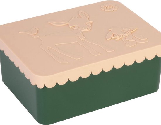 Blafre - Lunch box - cerf - pêche - vert foncé