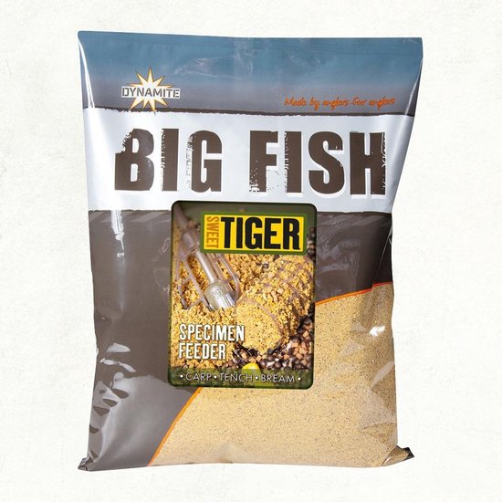Dynamite Baits Big Fish - Sweet Tiger Specimen Feeder - 1.8 Kilo Geel 1.8kg van Merkloos — afbeelding 2