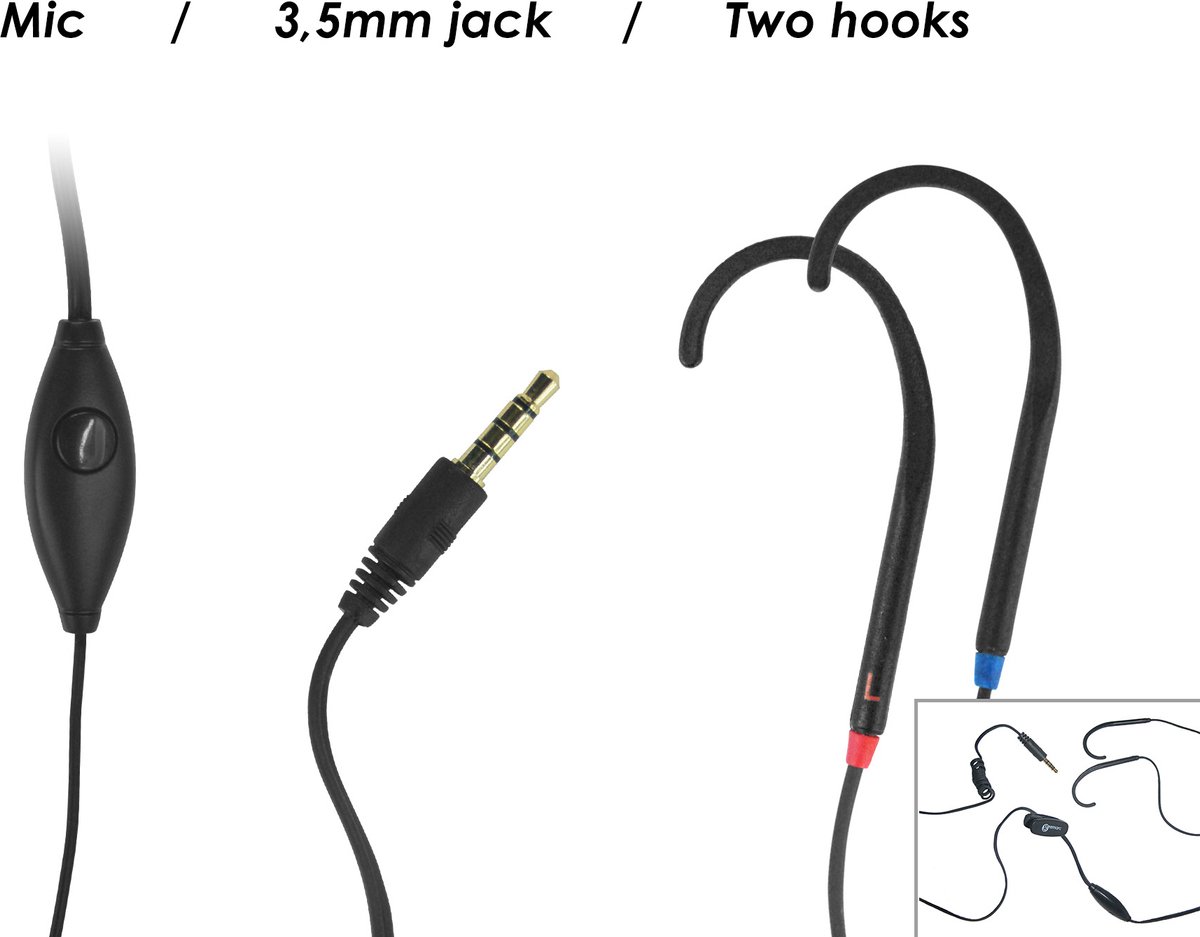 Goedkoopste GEEMARC CL Hook 8 Duo met 2x INDUCTIE 'HAAK' - LUISTERHULP met microfoon - voor gebruikers van een GEHOORAPPARAAT - 3,5 mm aansluiting