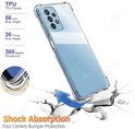 Transparante, schokabsorberende hoes met vier hoeken bumper protection voor Samsung Galaxy A72.