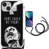 Anti Shock hybrid Case Geschikt voor iPhone 14 Plus GSM Hoesje met doorzichtige rand Zombie