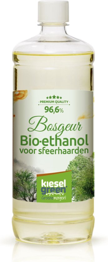 KieselGreen 12 Liter Bio-Ethanol Aromamix (Bos, Rozen, Lavendel, Vanille) - Bioethanol 96.6%, Veilig voor Sfeerhaarden en Tafelhaarden, Milieuvriendelijk - Premium Kwaliteit Ethanol voor Binnen en Buiten