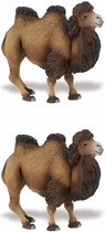 Safari LTD - Plastic speelgoed dieren figuur kameel 11 cm - 2x stuks