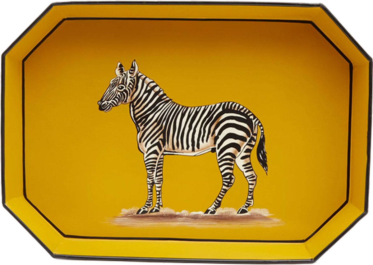 Dienblad Fauna Les Ottomans handbeschilderd - Zebra