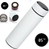 Gourde intelligente avec affichage LED - Wit - flacon thermos avec filtre à thé - flacon thermos - thermos - 500 ml - tasse à café