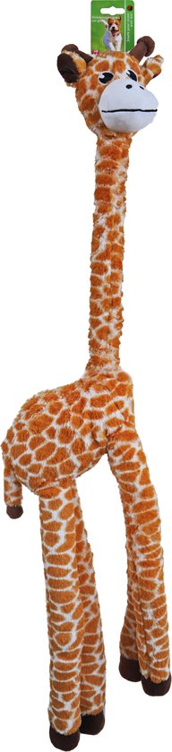 Hondenspeelgoed - Knuffel - XXL - 90cm lang - Langnek - Giraffe