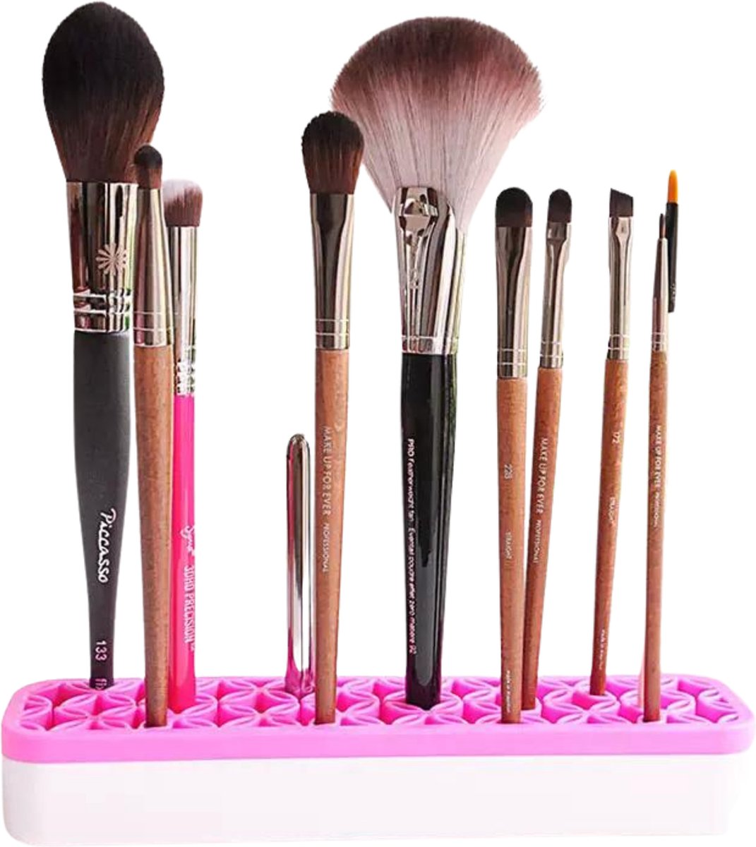 Make Up Organizer - Roze - Make up holder - Kwasten organizer - Make Up Houder - Nagellak/Lipstick Organizer - Lippenstift Houder - Siliconen