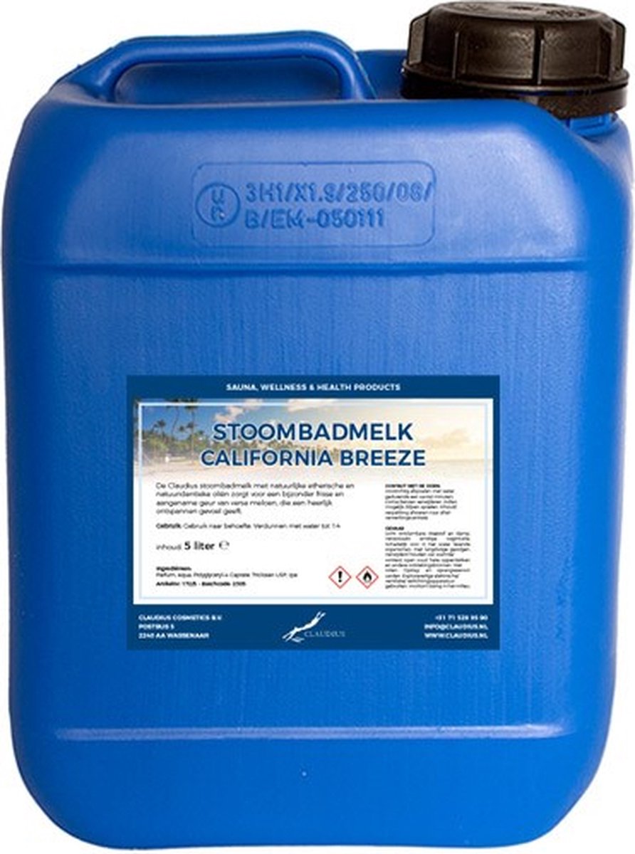 Goedkoopste Stoombadmelk California Breeze 5 liter