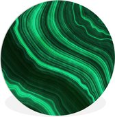 WallCircle - Wandcirkel ⌀ 30 - Agaat - Groen - Edelstenen - Marmer - Ronde schilderijen woonkamer - Wandbord rond - Muurdecoratie cirkel - Kamer decoratie binnen - Wanddecoratie muurcirkel - Woonaccessoires