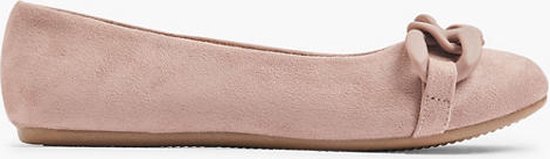 Ballerines Tape à L'oeil Taupe Suédine Avec étoile Pailletée - Taille 36 Neuves