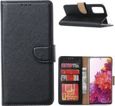 Multimedia & Accessoires PU Lederen Wallet Book Case Hoesje geschikt voor Samsung Galaxy S21 FE 5G – Zwart - Portemonnee – Met Stand – Kaarthouder – Pasjes Houder – Magneet Sluiting – Bookcase