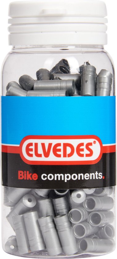 Kabelhoedje Ø4,3mm PVC - zilver (150 stuks) - Elvedes