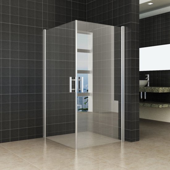 Diamond Line Douchecabine 100x100 Dubbele Draaideur Vierkant