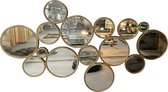 MBC- living - wandspiegel Circles - Mat gouden rand - 150 x 70cm