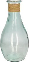 Glazen vaas/vazen Nellia 21 x 40 cm - Bloemenvazen van glas