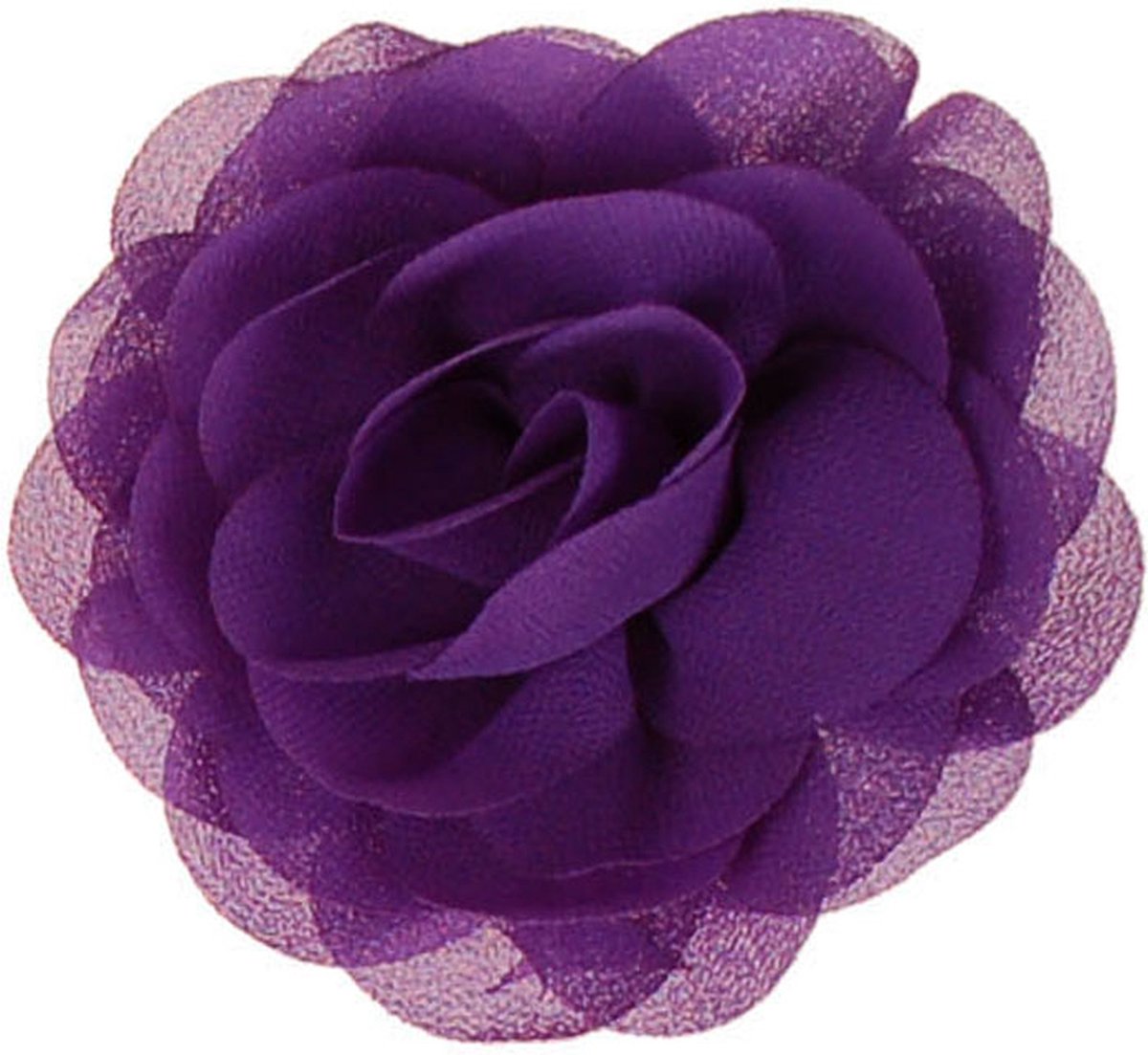 Haarklemmetje Paarse Bloem van Stof - 8cm