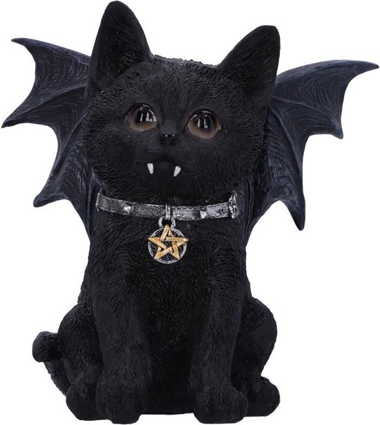 Nemesis Now - Vampuss - Figurine de chat chauve-souris noir 16cm