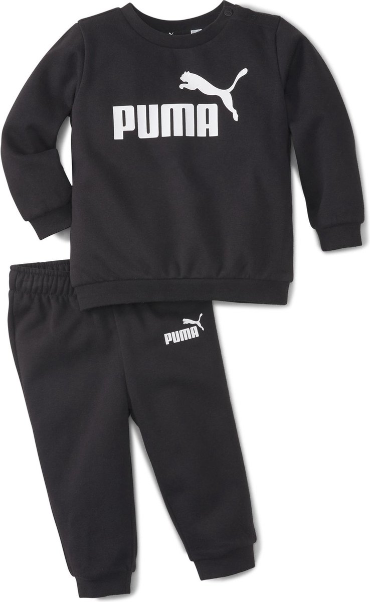 PUMA Minicats Ess Crew Jogger Fl Unisex Trui Zwart