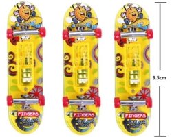 Miniatuur Skateboard met Licht | 3 stuks | Lightfight | Vingerskateboard | Vingerboard | Mini Board |9.5 cm