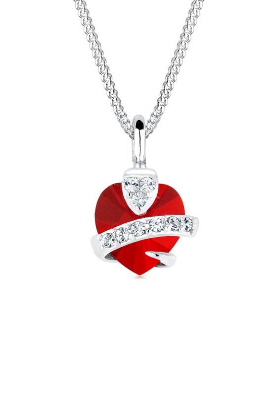 Gouden hart hanger met zirconia Gouden hart hanger met zirconia