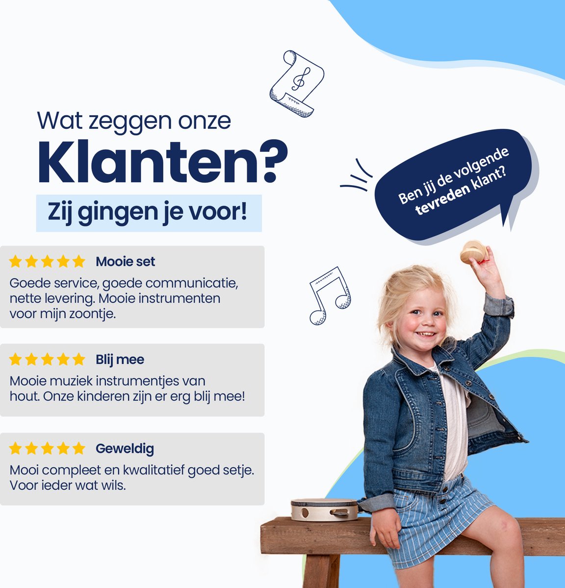 Kadoing 18-delige Muziekinstrumenten Set - Montessori Speelgoed voor Kinderen - Houten Muziekset — afbeelding 9