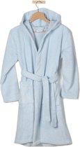 Casilin Teddy - Kinder badjas met capuchon - Warm en zacht - Maat 110/116 - Licht blauw