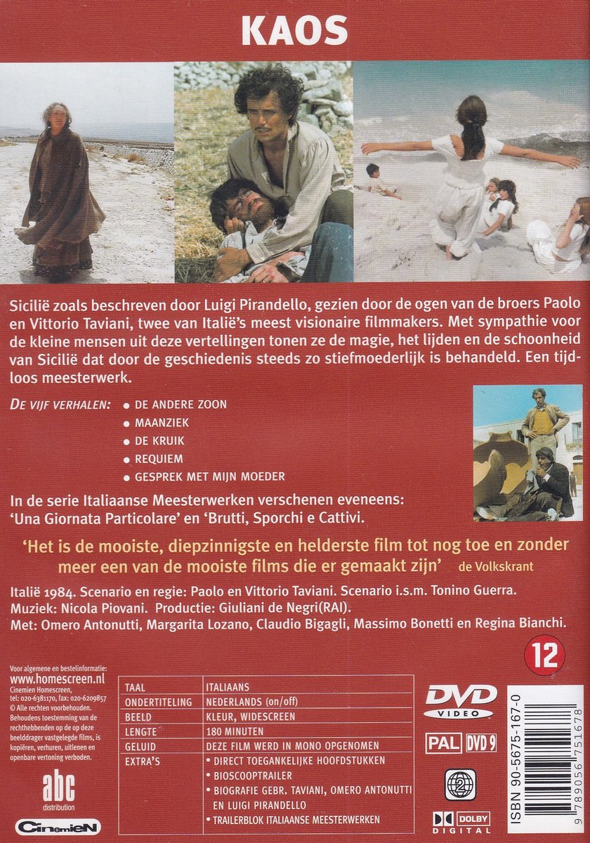 KAOS (Dvd), Franco Franchi | Dvd's | bol.com