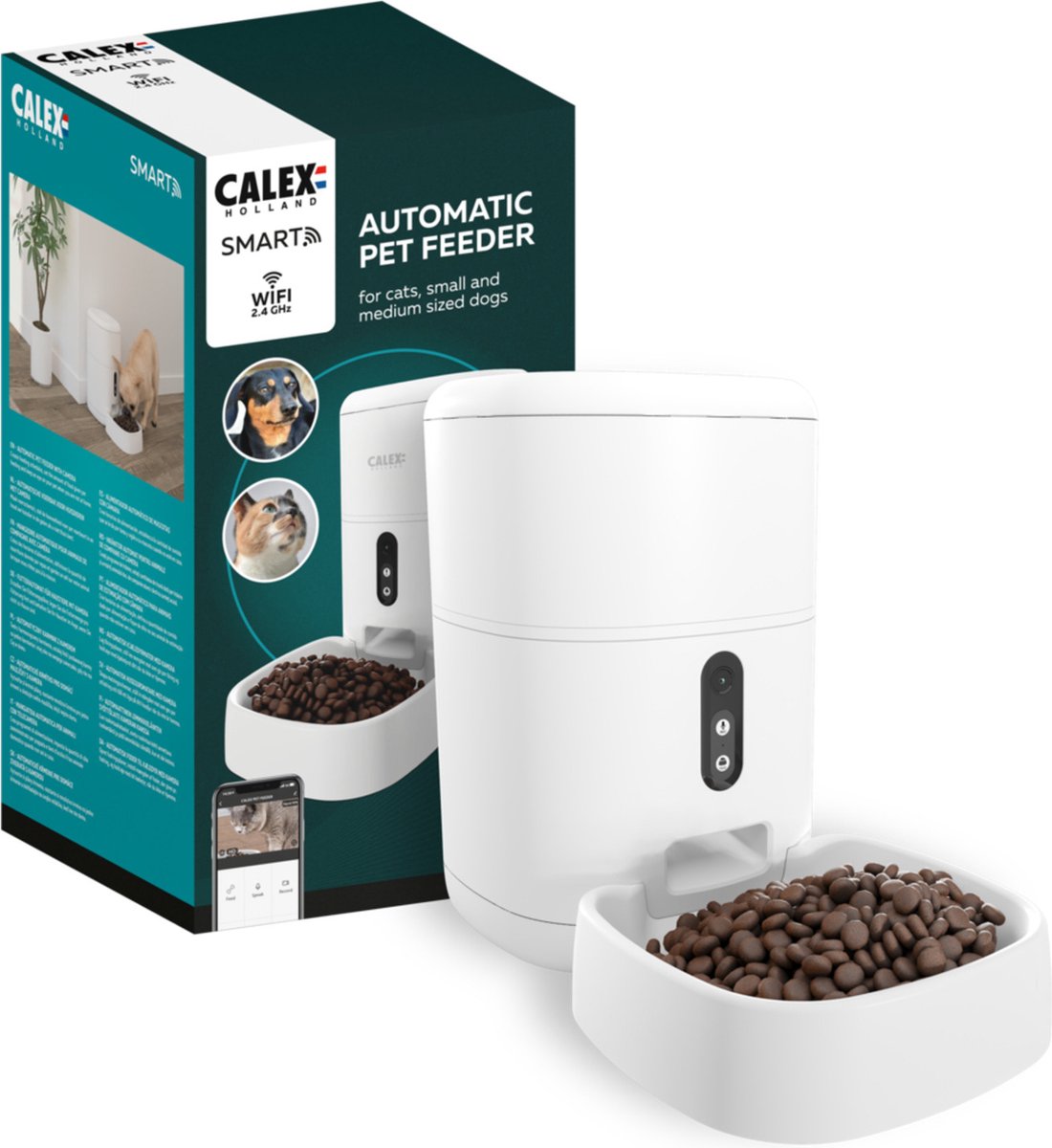 Calex Smart Petfeeder met Camera 4L Grijs