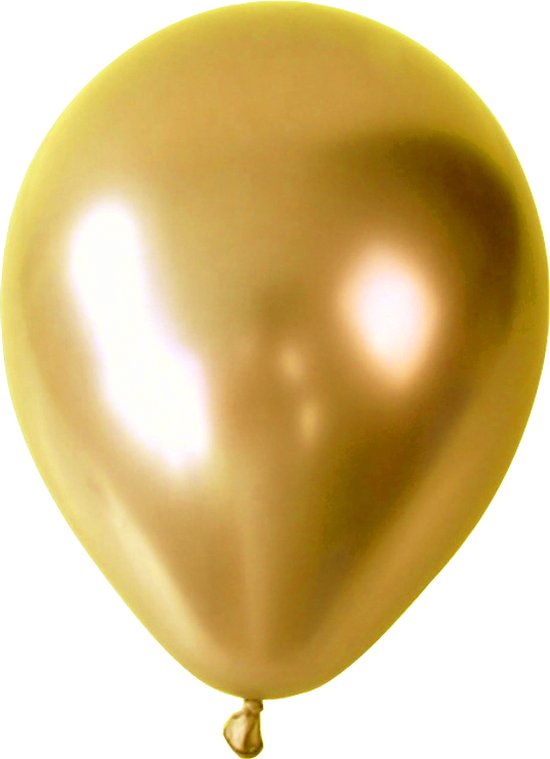 Mini Gouden Chroom Ballonnen (20 stuks / 12 CM)
