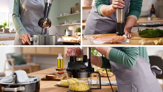Bosch MSM6M622 ErgoMaster Serie 6 - Staafmixer set - 1000W - Inclusief maatbeker, garde, hakmolen & ijscrusher