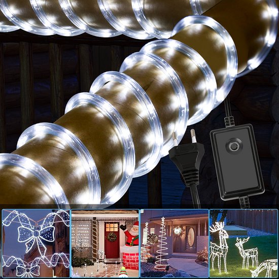 Afufu Led-lichtslang, 20 m, 200 USB-lichtslang, IP65 waterdicht, warmwit, decoratief lichtsnoer, voor binnen en buiten, 3 m stroomkabel, 8 modi, afstandsbediening voor Kerstmis, decoratie, bruiloft Afufu Led-lichtslang, 20 m, 200 USB-lichtslang, IP65 waterdicht, warmwit, decoratief lichtsnoer, voor binnen en buiten, 3 m stroomkabel, 8 modi, afstandsbediening voor Kerstmis, decoratie, bruiloft