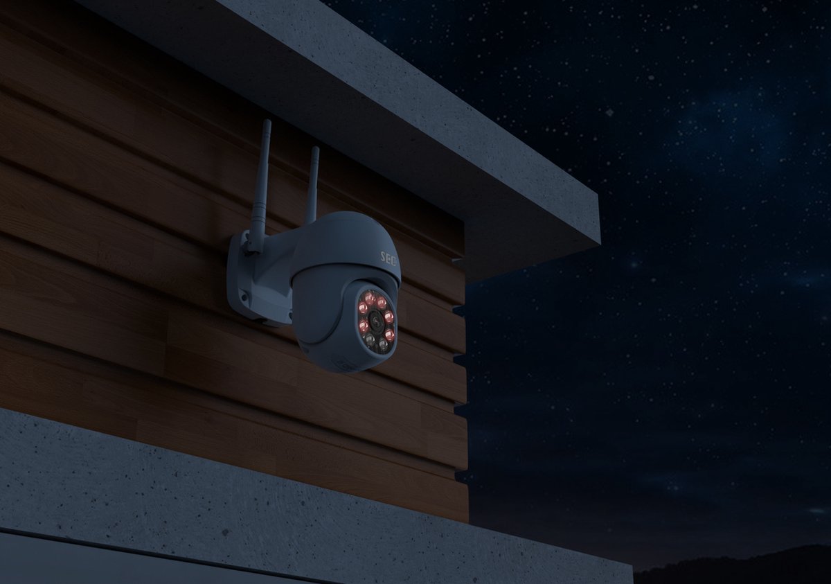 SEC24 CAM216W Dome Camera wit - IP Camera draai- en kantelbaar voor buiten - FHD 1080P - Kleuren nachtzicht – foto 2