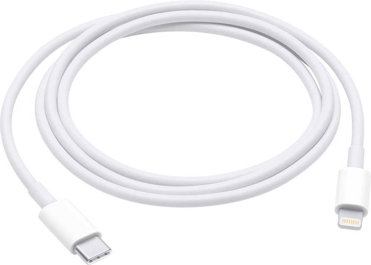 Apple Apple iPad/iPhone/iPod Aansluitkabel [1x USB-C stekker - 1x Apple dock-stekker Lightning] 1 m Wit